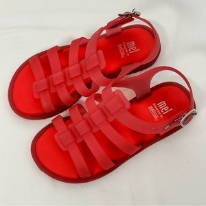 Melissa Girls jelly sandals size 13 EUC